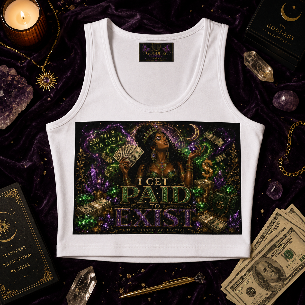 I Get Paid To Exist Crop Top
